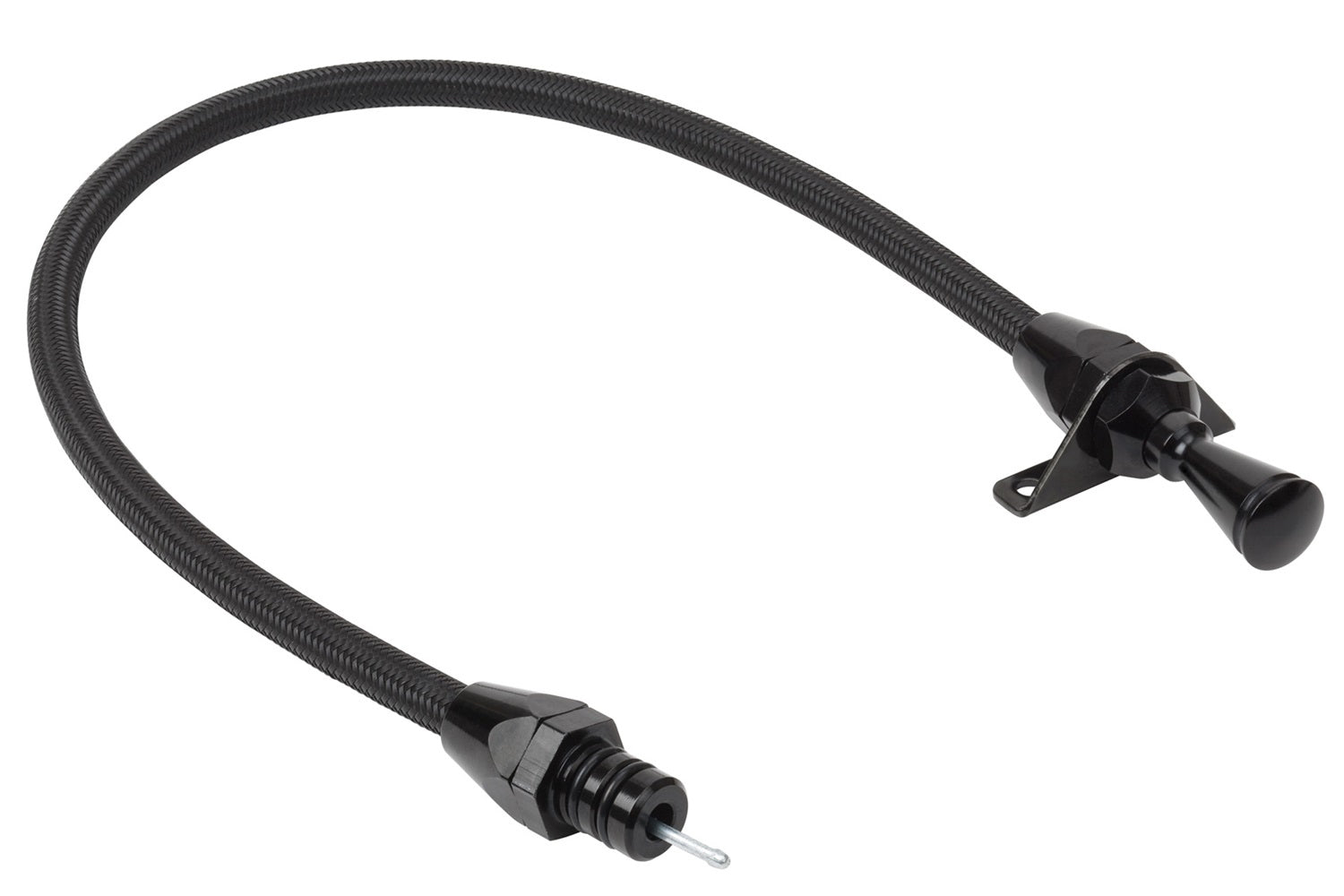 DIPSTICK TRANS 4L60 FIRE WALL MOUNT BLACK SS HOUS Automatic Transmission Dipsticks Lokar