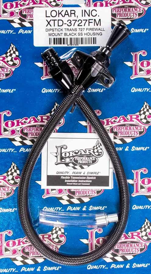 Black Dipstick Mopar 727 Trans Firewall Mount Automatic Transmission Dipsticks Lokar