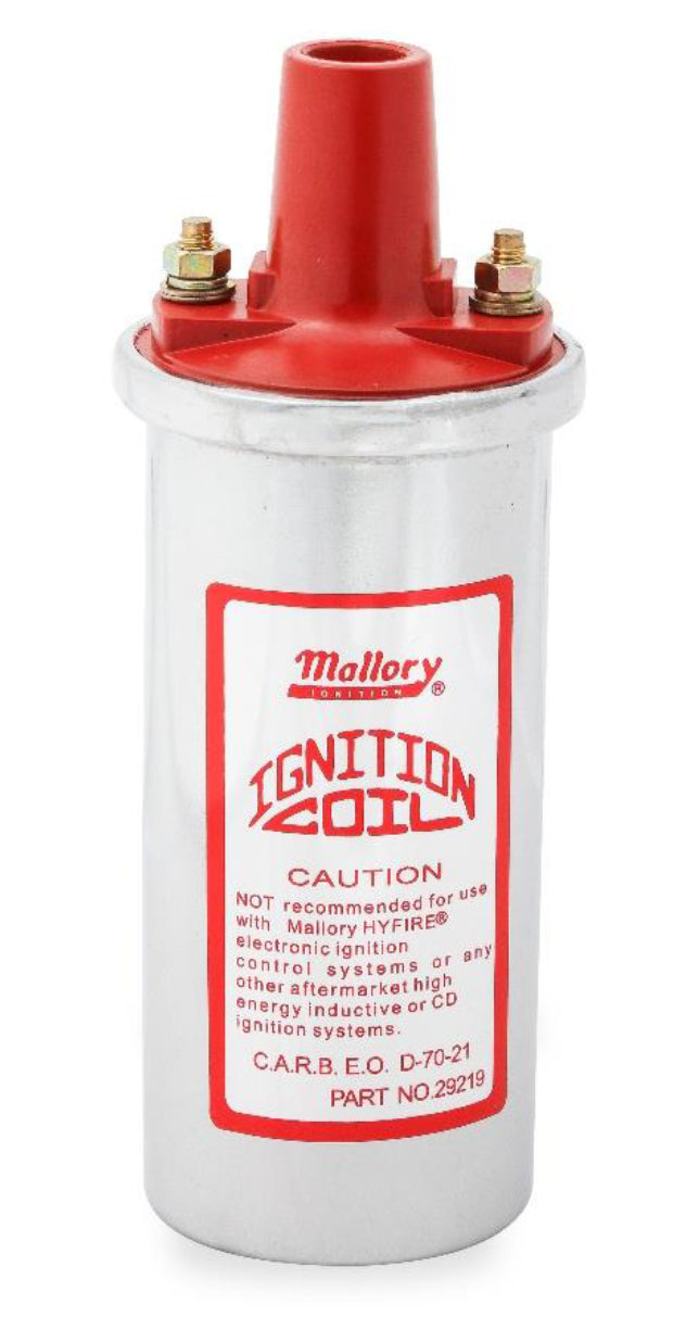 Chrome Coil Canister Style Ignition Coils Mallory