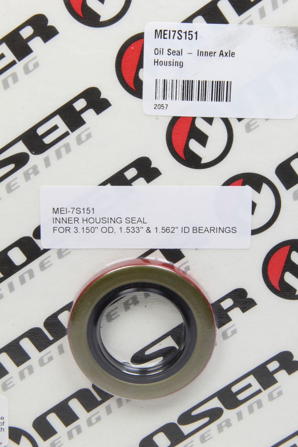 Oil Seal - Inner Axle Housing Axle/Hub Seals Moser Engineering