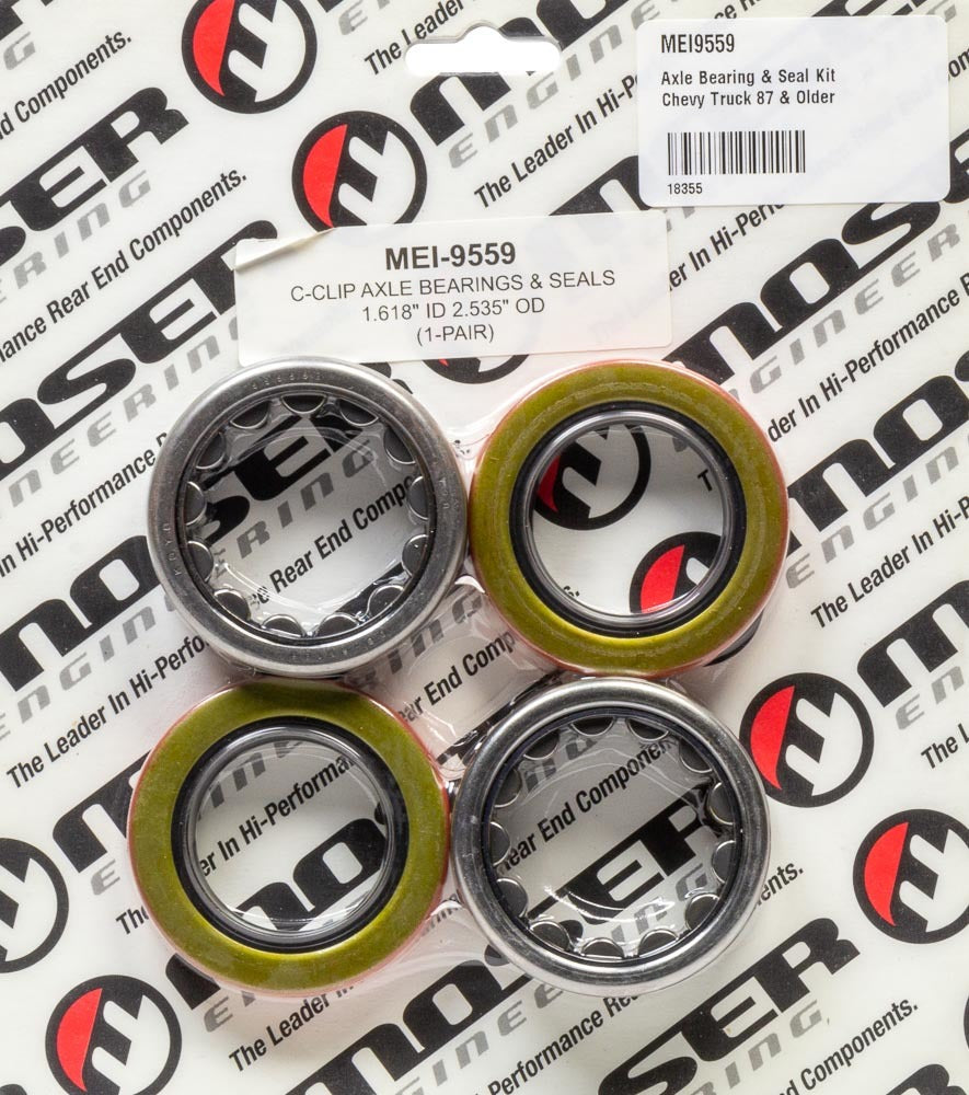 Axle Bearing & Seal Kit Chevy Truck 87 & Older Axle Bearings Moser Engineering