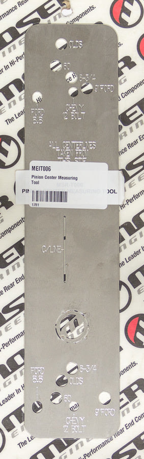Pinion Center Measuring Tool Pinion Depth Gauges Moser Engineering