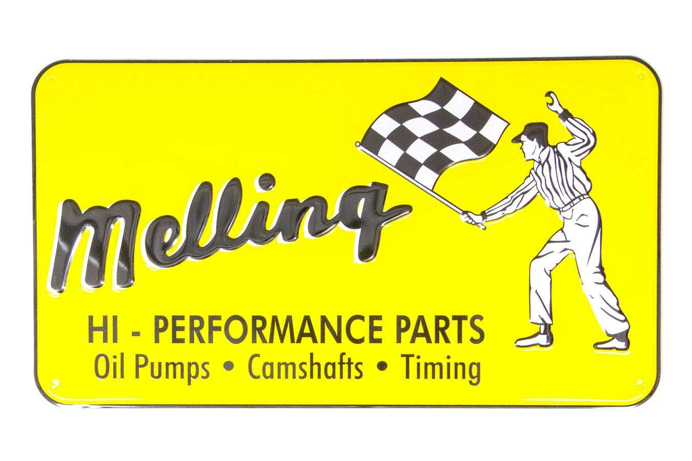 1960 Nostalgic Metal Sign - Yellow (Flag Man) Collectable Signs Melling