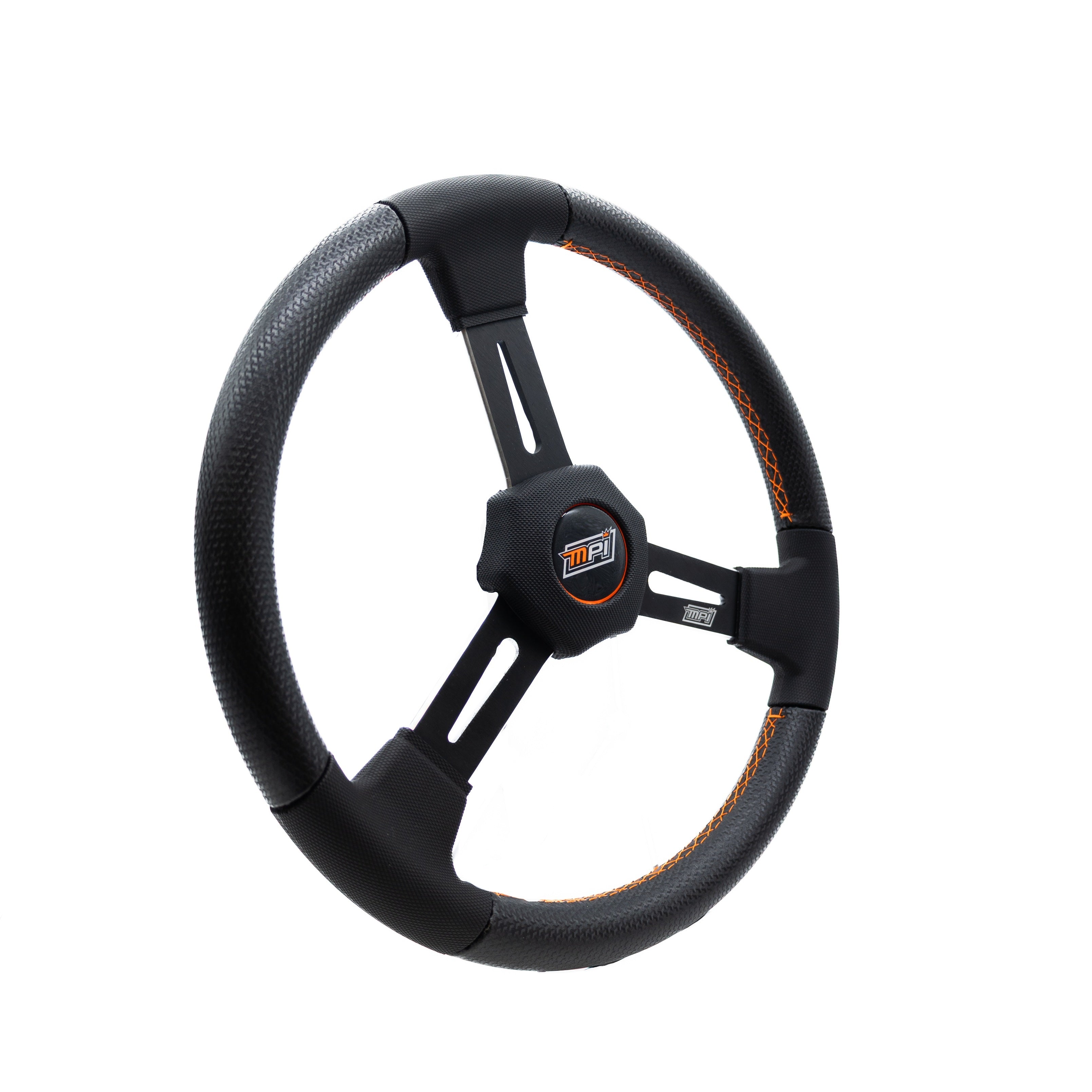 Steering Wheel Dirt 15in Diameter Flat XL Grip Steering Wheels and Components MPI