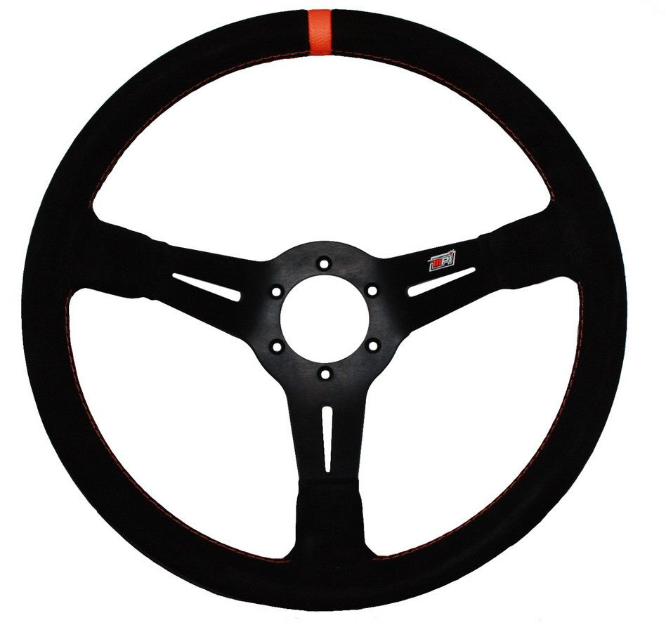 14in 6-Bolt LW Aluminum Wheel Suede Grip Steering Wheels and Components MPI
