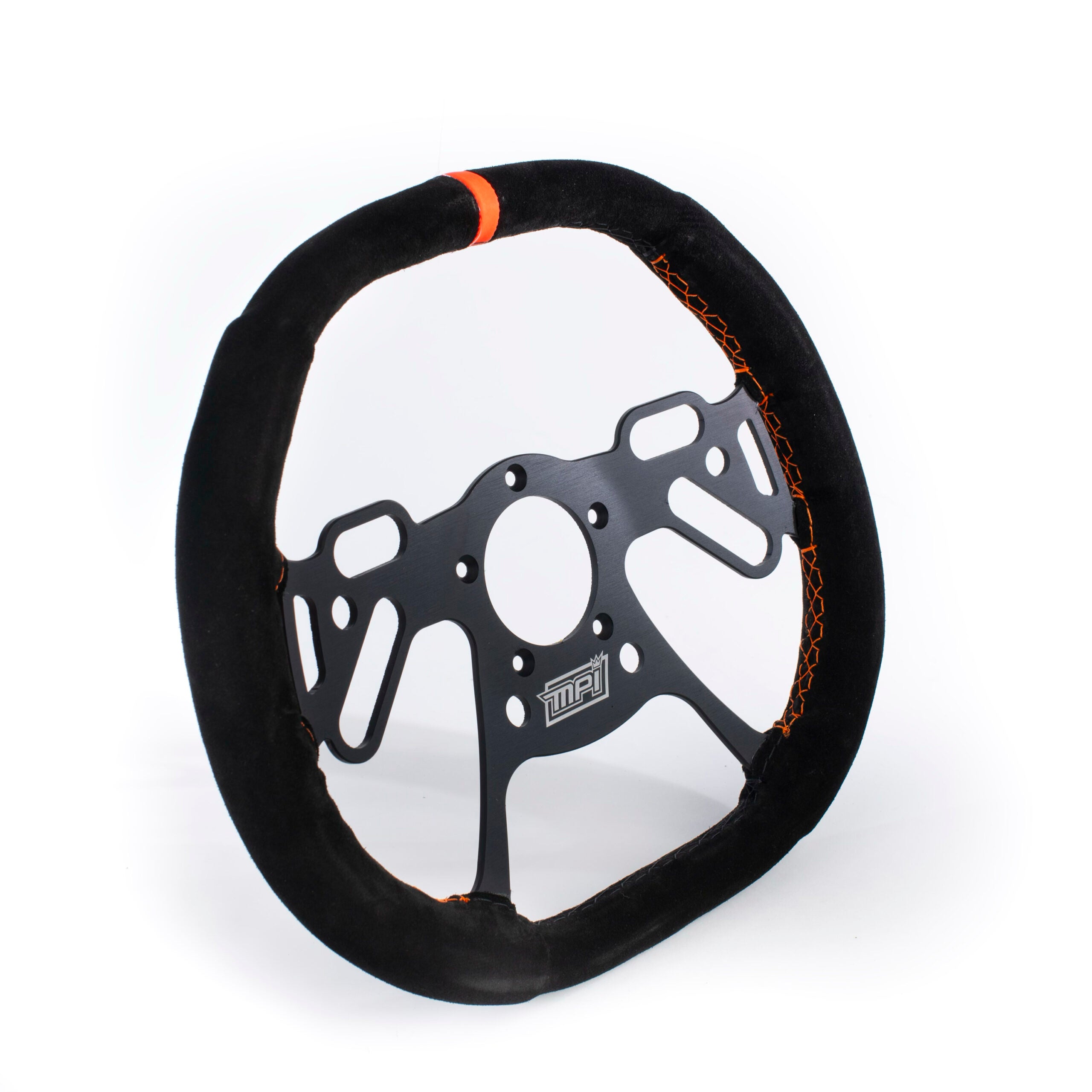Steering Wheel Drag Race 13in Square Frame Black Steering Wheels and Components MPI
