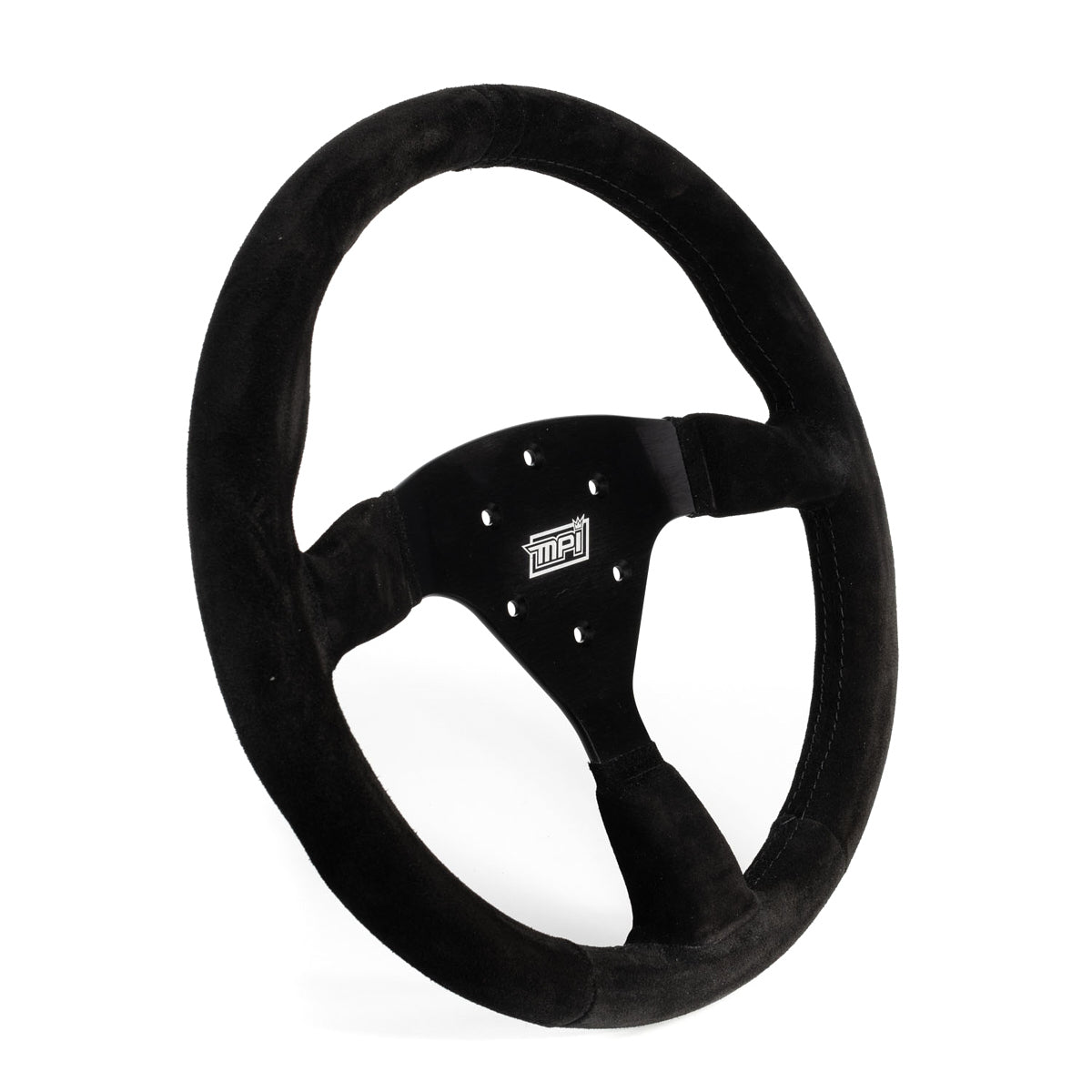 Track Day Steering Wheel 14in Full Black Flat Steering Wheels and Components MPI