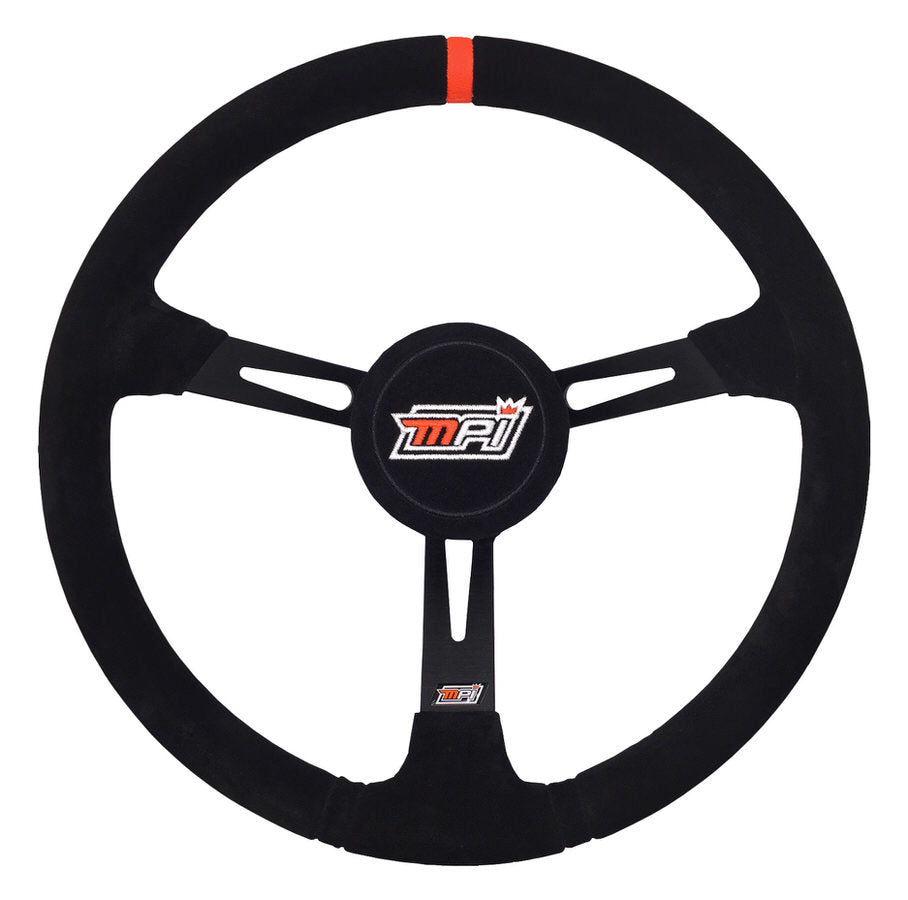 15in 3-Bolt LW Aluminum Wheel Suede Grip Steering Wheels and Components MPI