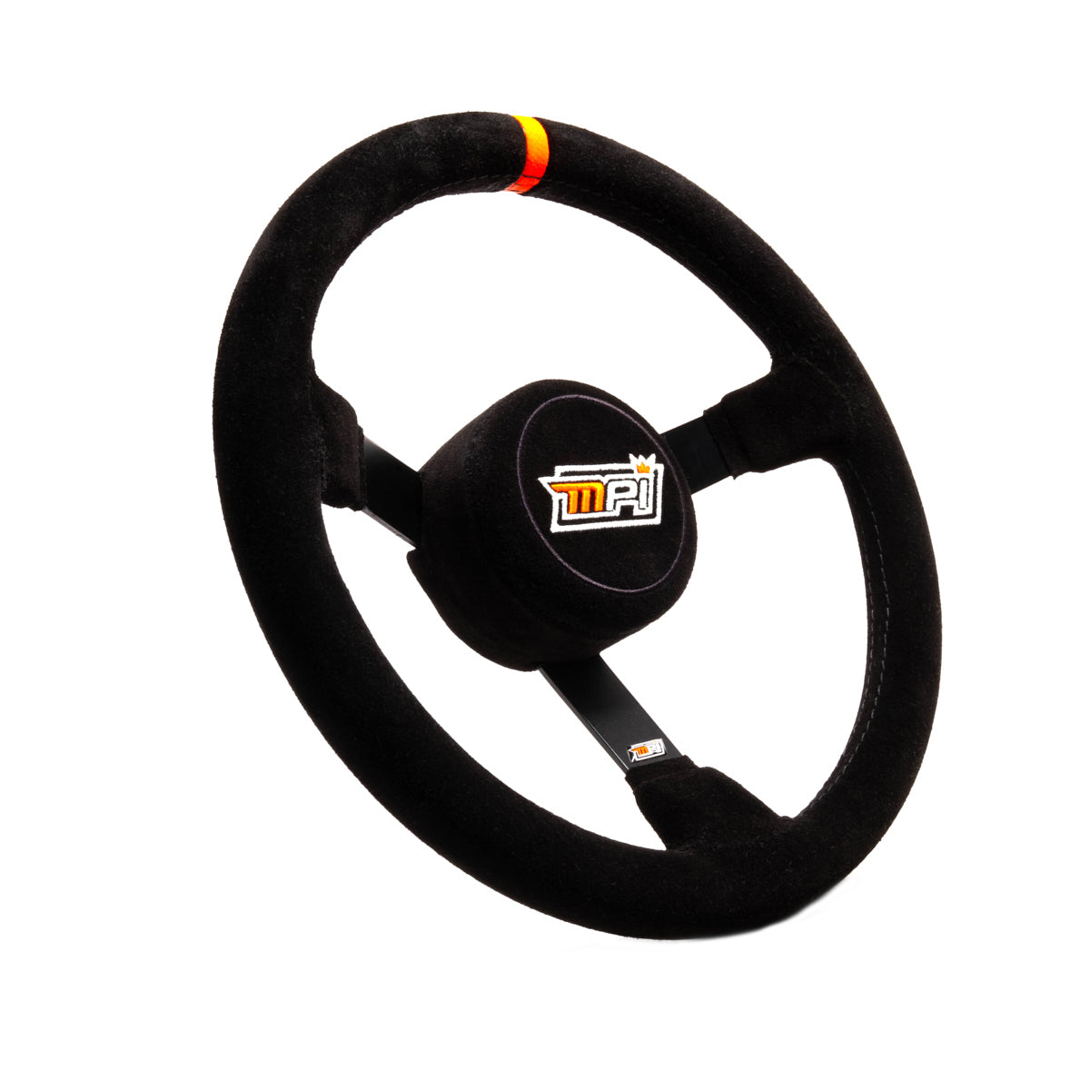 Stock Car Steering Wheel 13in Dished Suede Steering Wheels and Components MPI