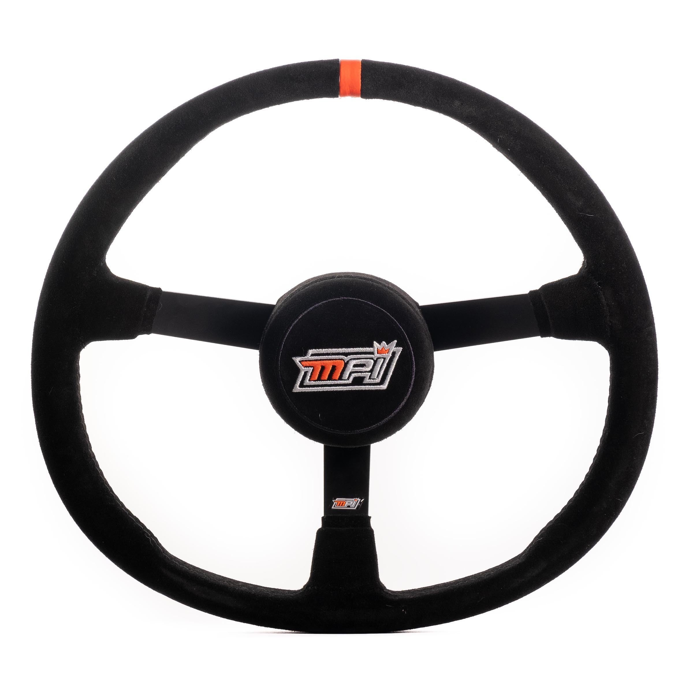 14in Wheel Asphalt Circle Track Suede Steering Wheels and Components MPI