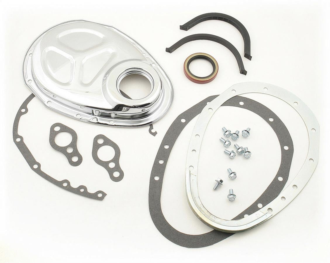 Chrome Tmg Cvr Kit Timing Covers Mr Gasket