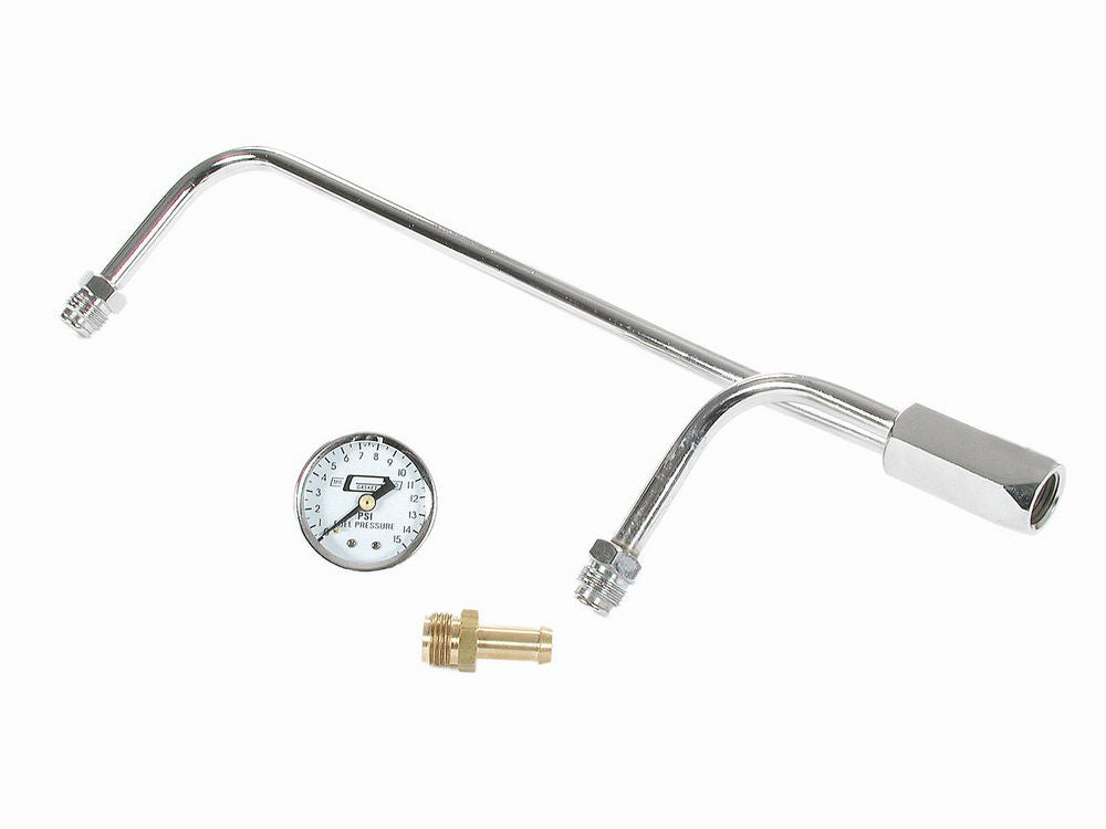 8-21/32in Fuel Line W/Gauge Carburetor Fuel Lines/Logs Mr Gasket