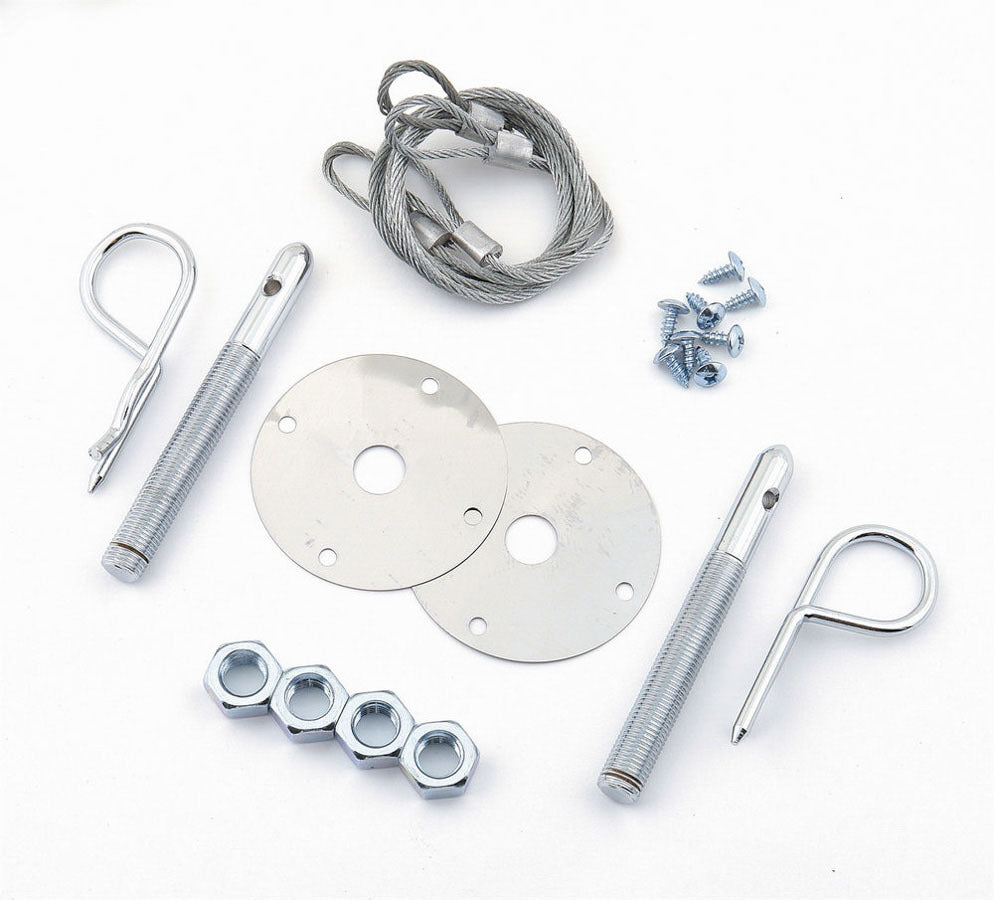 Super Stock Hood Pin Kit Hood Pin Fastener Kits and Components Mr Gasket