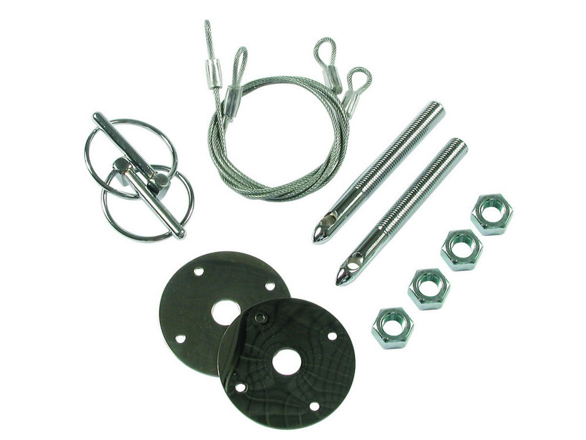 Super Stock Hood Pin Kit Hood Pin Fastener Kits and Components Mr Gasket