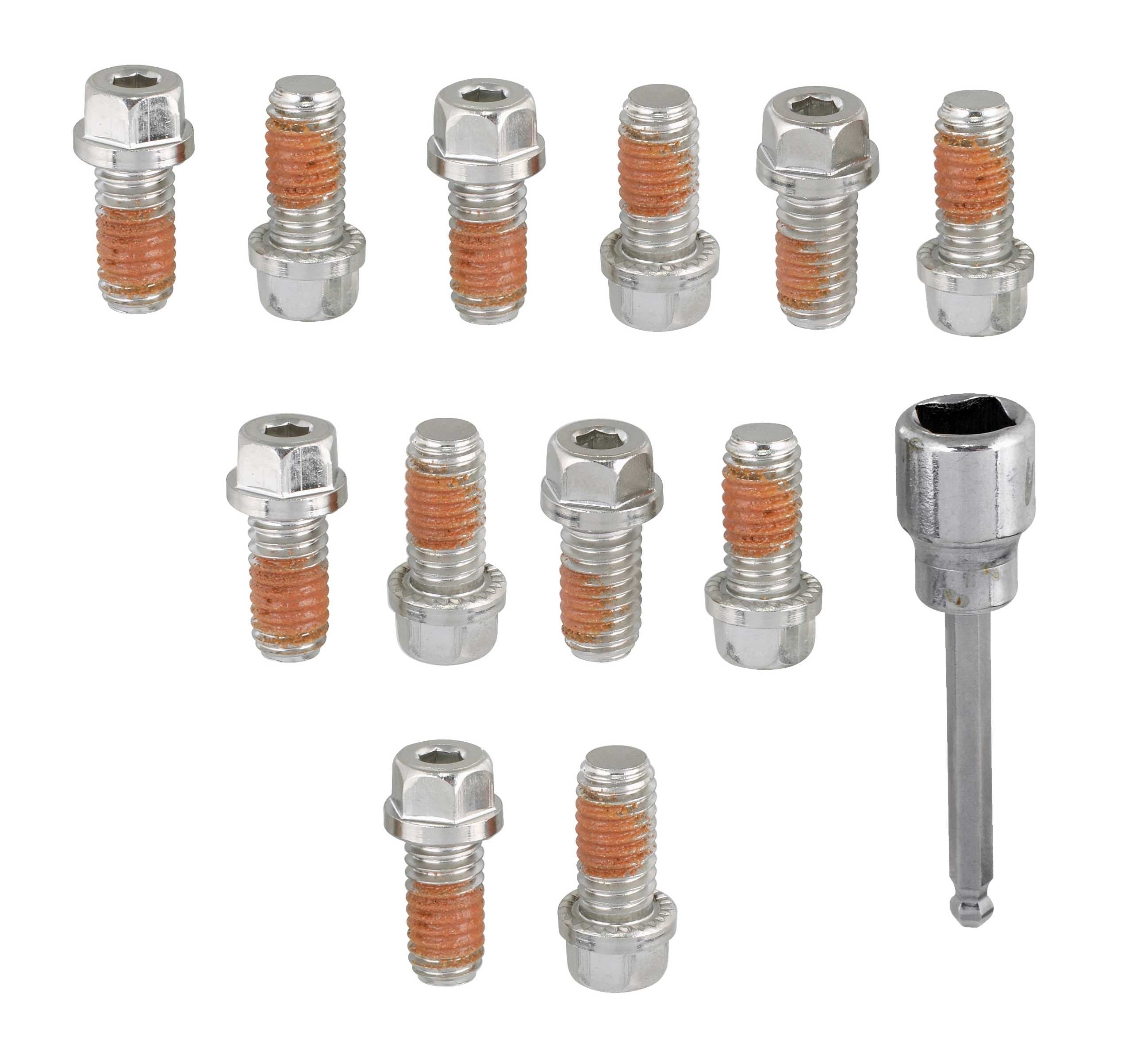 Locking Header Bolt Kit 3/8-16 x 3/4 12pk Exhaust Manifold/Header Fastener Kits Mr Gasket