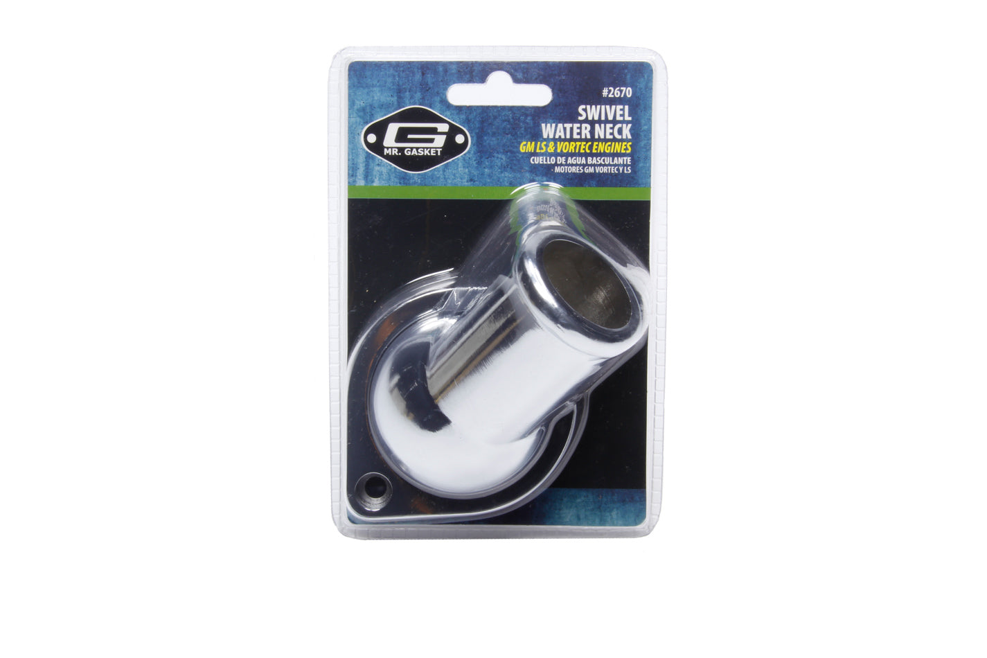Water Neck GM LS Swivel Style 97-Up Water Necks - Thermostat Housings Mr Gasket