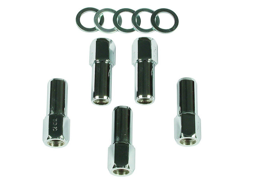 1/2in Comp Lug Nuts 1-3/8in Shank Wheel Lug Nuts Mr Gasket