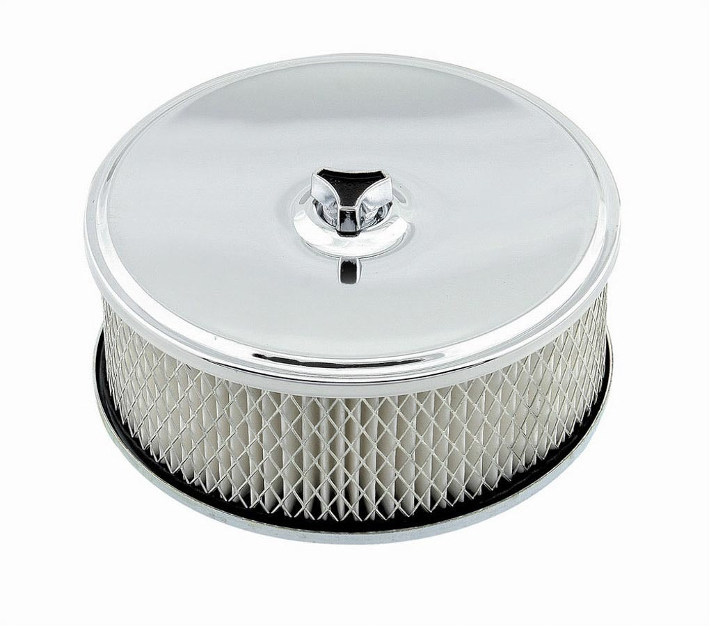 6.5in Chrome Air Cleaner Air Cleaner Assemblies and Air Intake Kits Mr Gasket