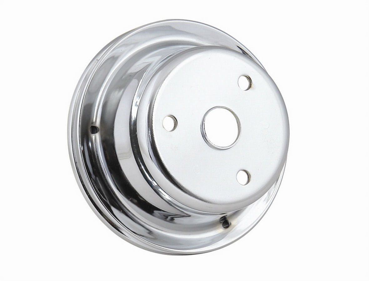 Chrome Crank Pulley Single Groove Crankshaft Pulleys Mr Gasket