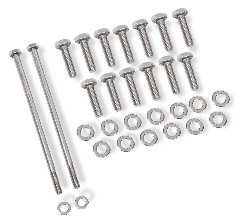 Oil Pan Bolt Set - GM LS Engines S/S Oil Pan Fastener Kits Mr Gasket