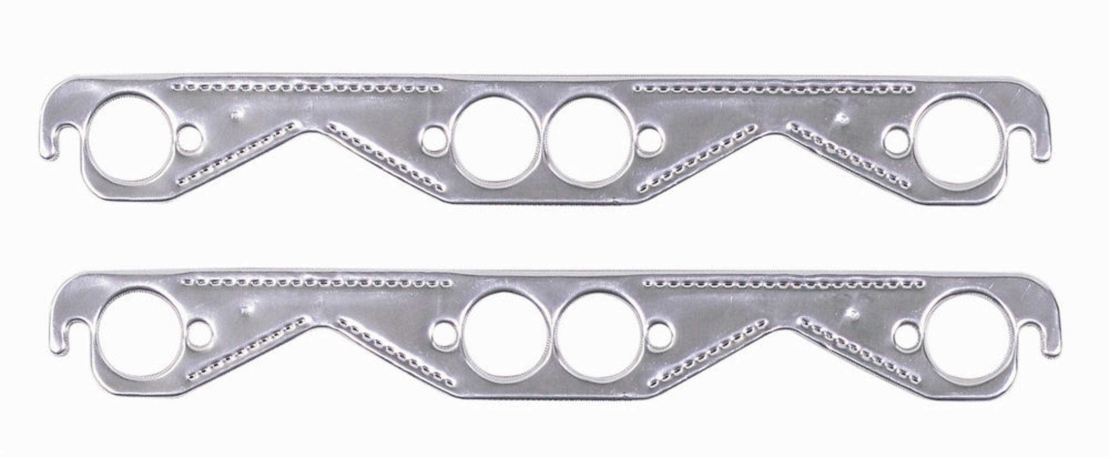 Alum SBC Exhaust Gasket Round Port Exhaust Header/Manifold Gaskets Mr Gasket