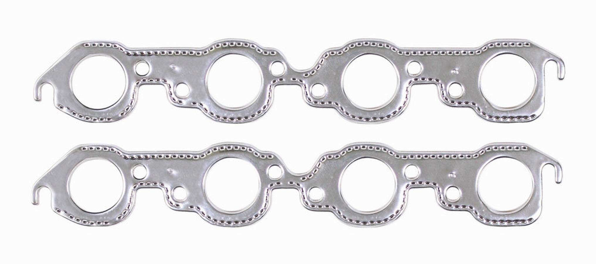 Alum BBC Exhaust Gasket Round Port Exhaust Header/Manifold Gaskets Mr Gasket