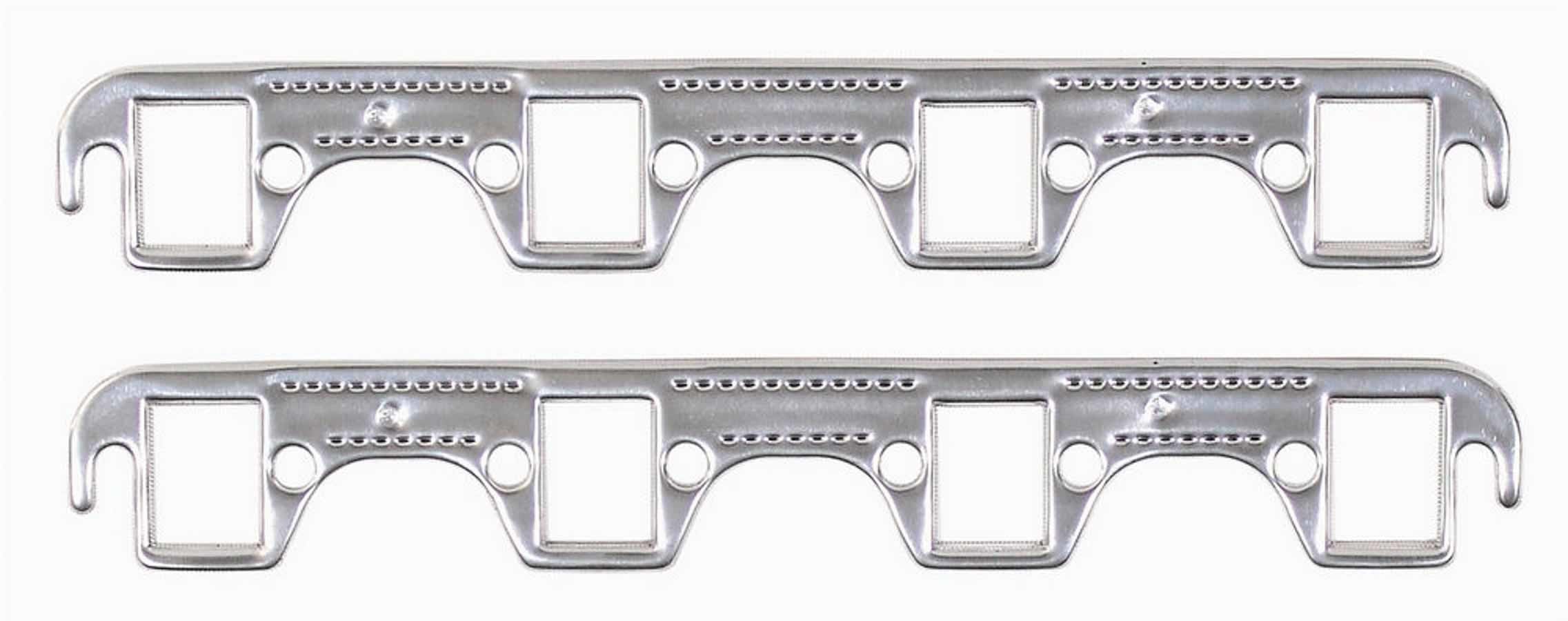 Alum SBF Exhaust Gasket Rectangle Port Exhaust Header/Manifold Gaskets Mr Gasket