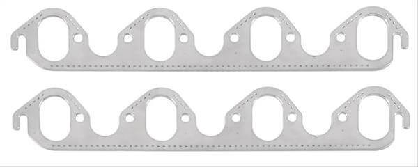 Alum. Exhaust Gasket Set BBF 429/460 w/Oval Port Exhaust Header/Manifold Gaskets Mr Gasket