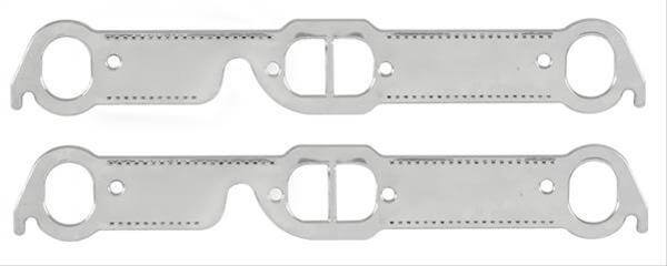Alum. Exhaust Gasket Set Pontiac w/D/Oval Ports Exhaust Header/Manifold Gaskets Mr Gasket