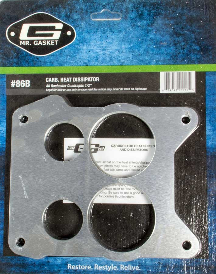 Carb. Heat Dissipator Carburetor Adapters and Spacers Mr Gasket