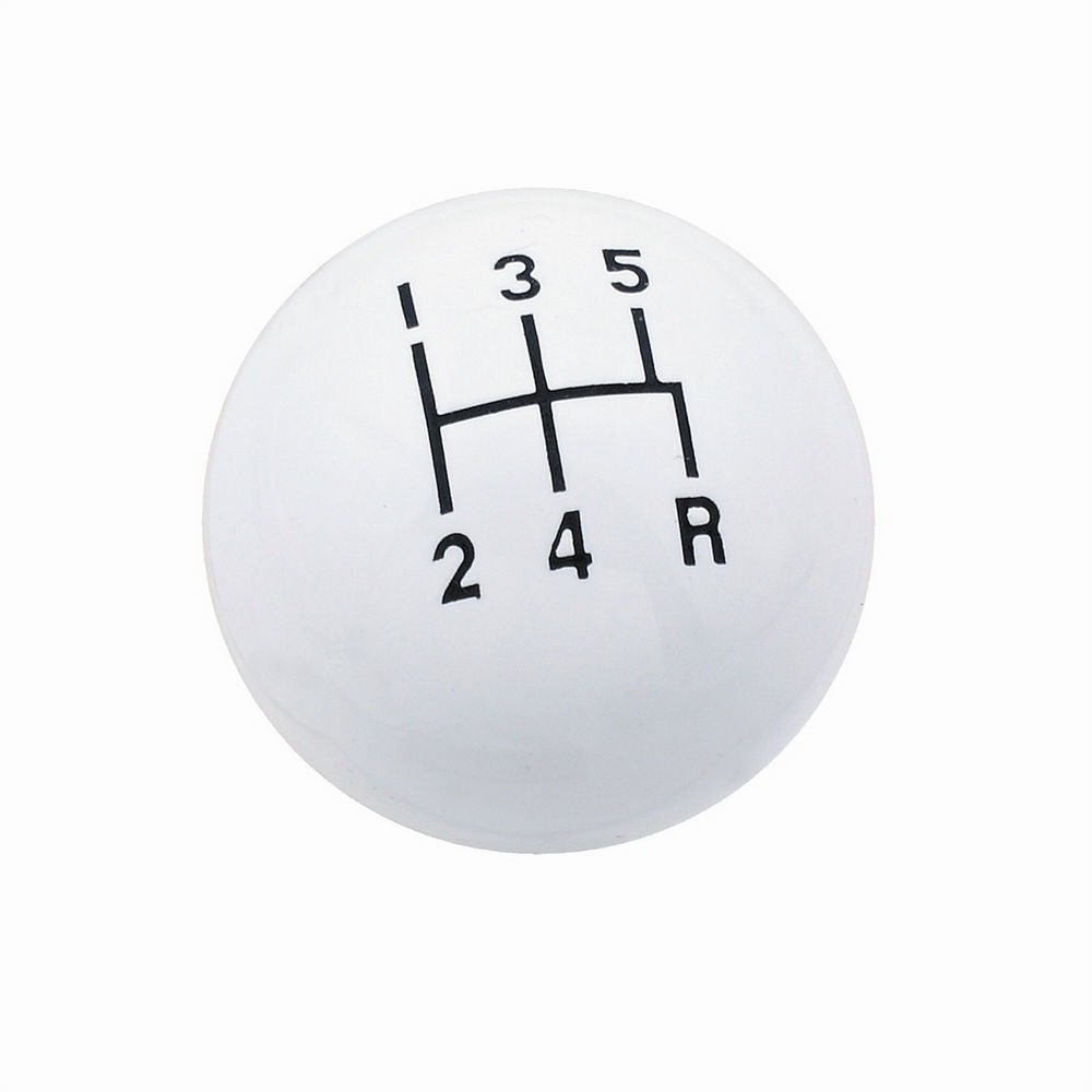 Classic Shifter Knob 5 Speed White Shifter Knobs Mr Gasket