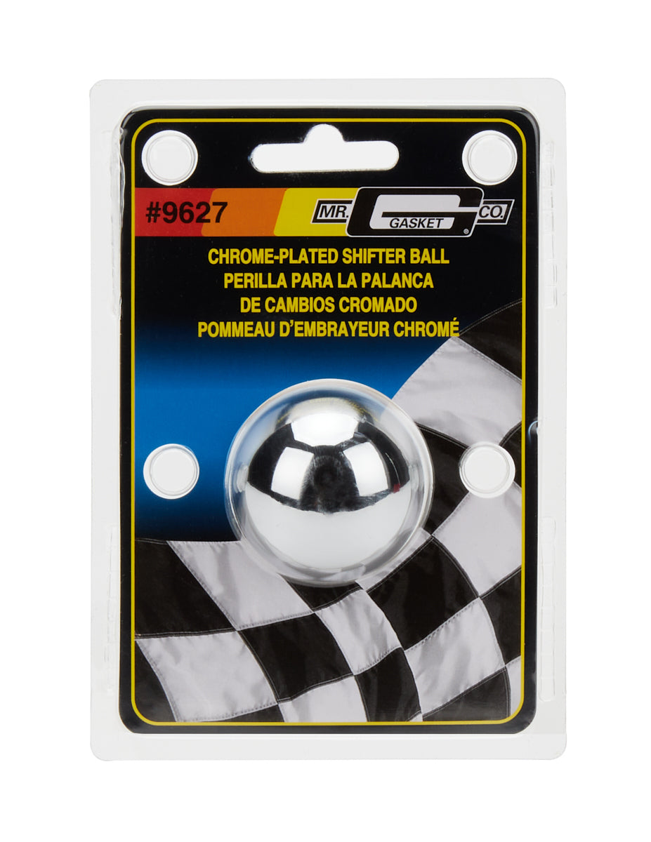 Chrome Shift Ball 1 5/8in. Shifter Knobs Mr Gasket