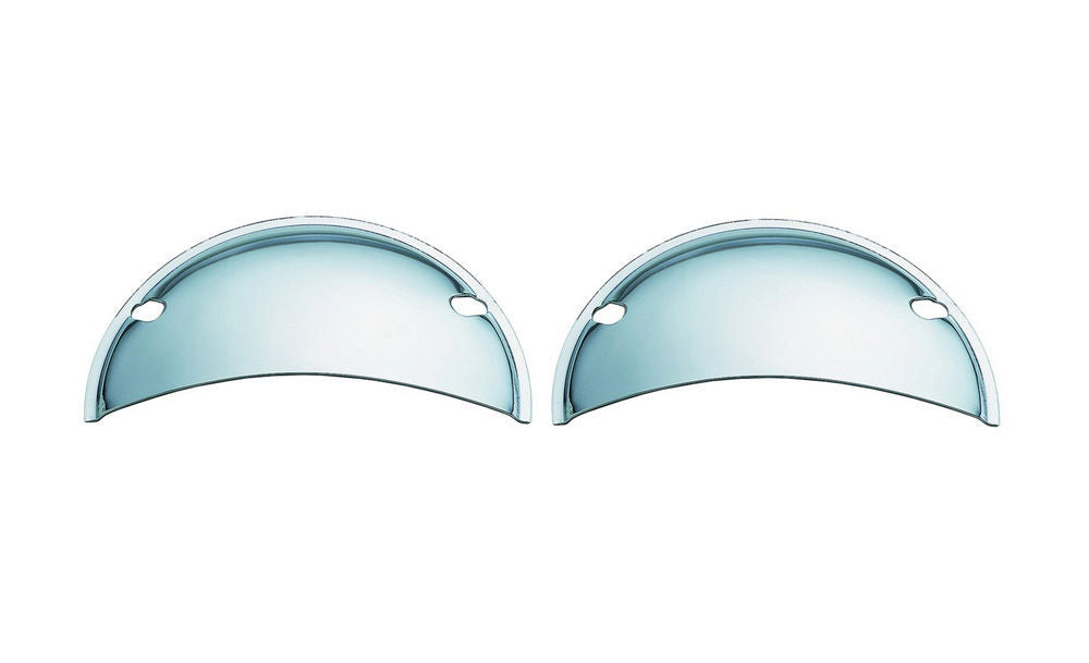 Chrm.Headlite Half Shlds Light Covers Mr Gasket