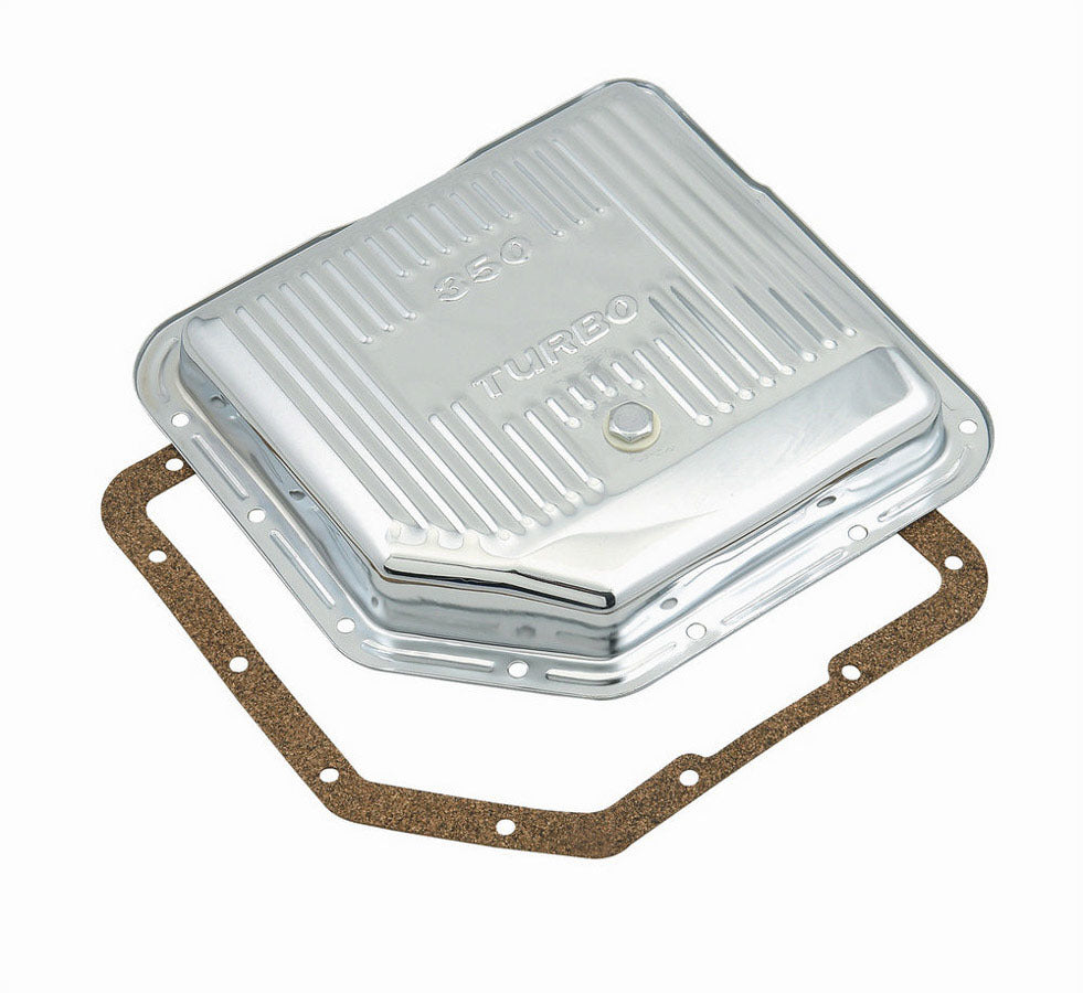 Th350 Chrome Trans Pan Automatic Transmission Pans Mr Gasket