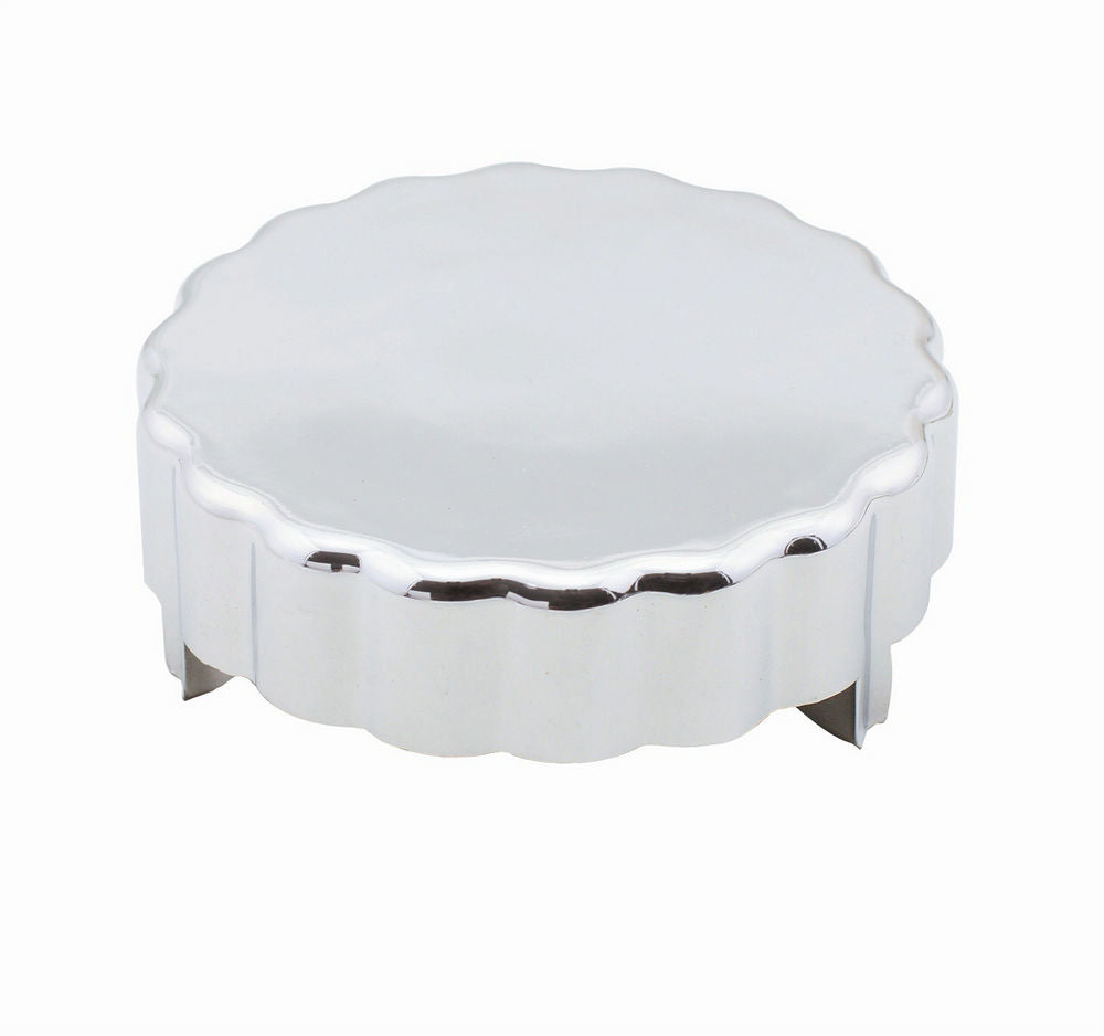 Chrome Power St.Cap Cove Power Steering Reservoir Caps Mr Gasket