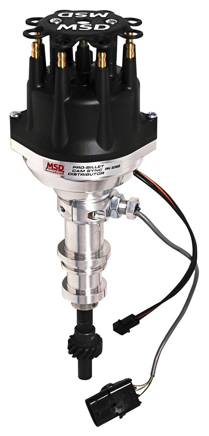 SBF Distributor - Cam Sync w/Steel Gear Distributors MSD