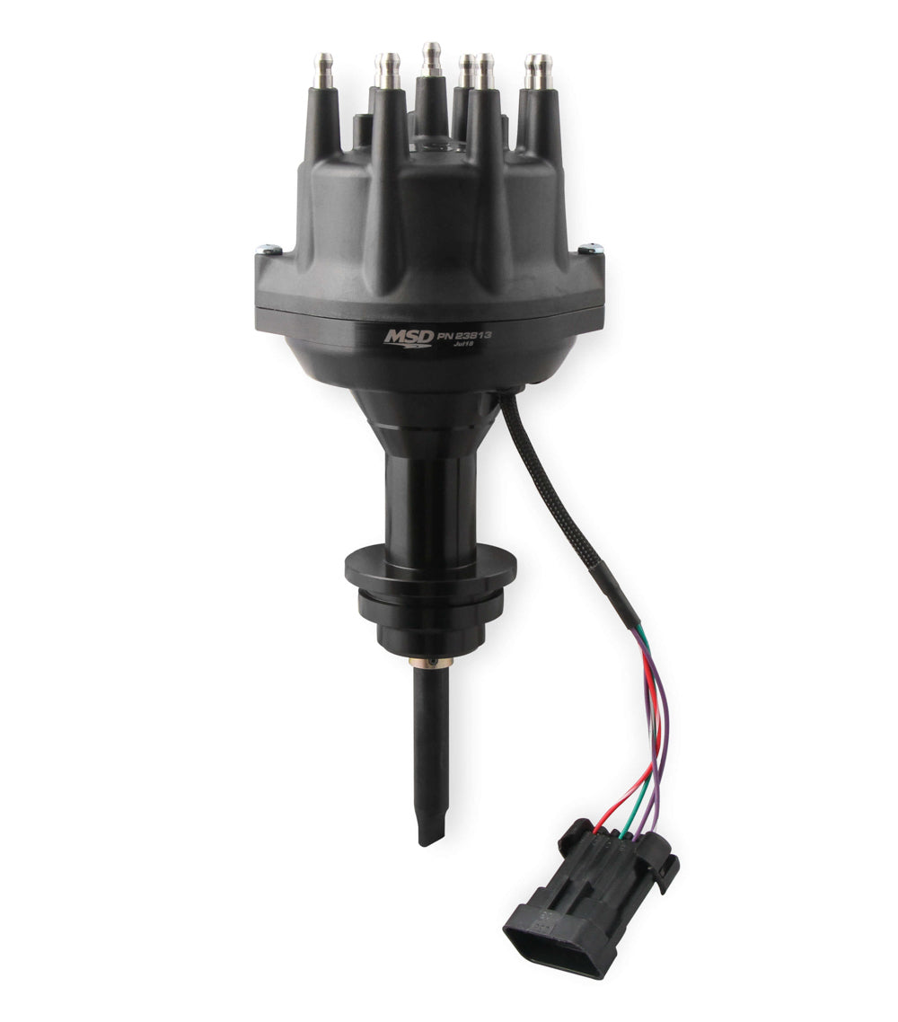 Dist. Black Dual Sync Chrysler 318-360 SB Distributors MSD