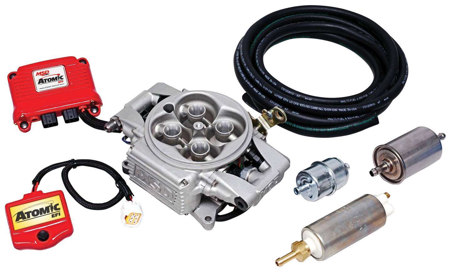 Atomic EFI Master Kit w/Fuel Pump Electronic Fuel Injection Systems MSD