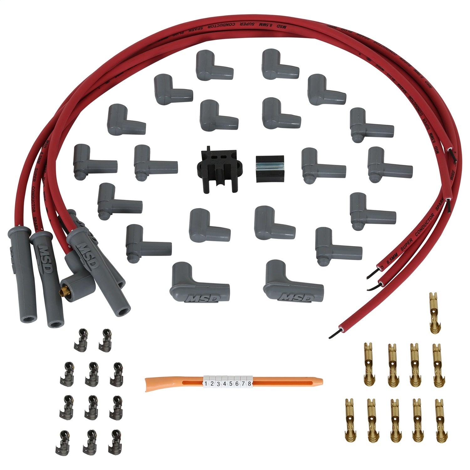 8.5MM Wire Set-4 Cyl Hei Spark Plug Wires MSD