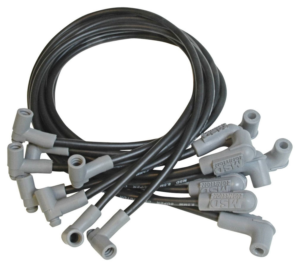 8.5MM Spark Plug Wire Set - Black Spark Plug Wires MSD