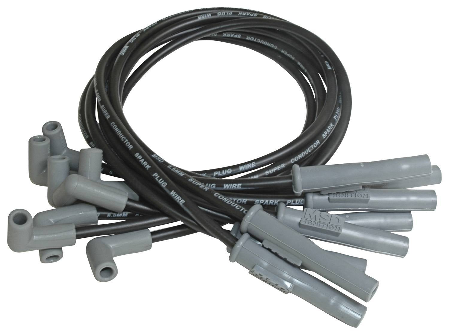8.5MM Spark Plug Wire Set - Black Spark Plug Wires MSD
