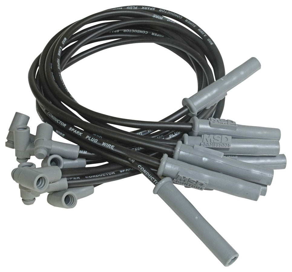 8.5MM Spark Plug Wire Set - Black Spark Plug Wires MSD
