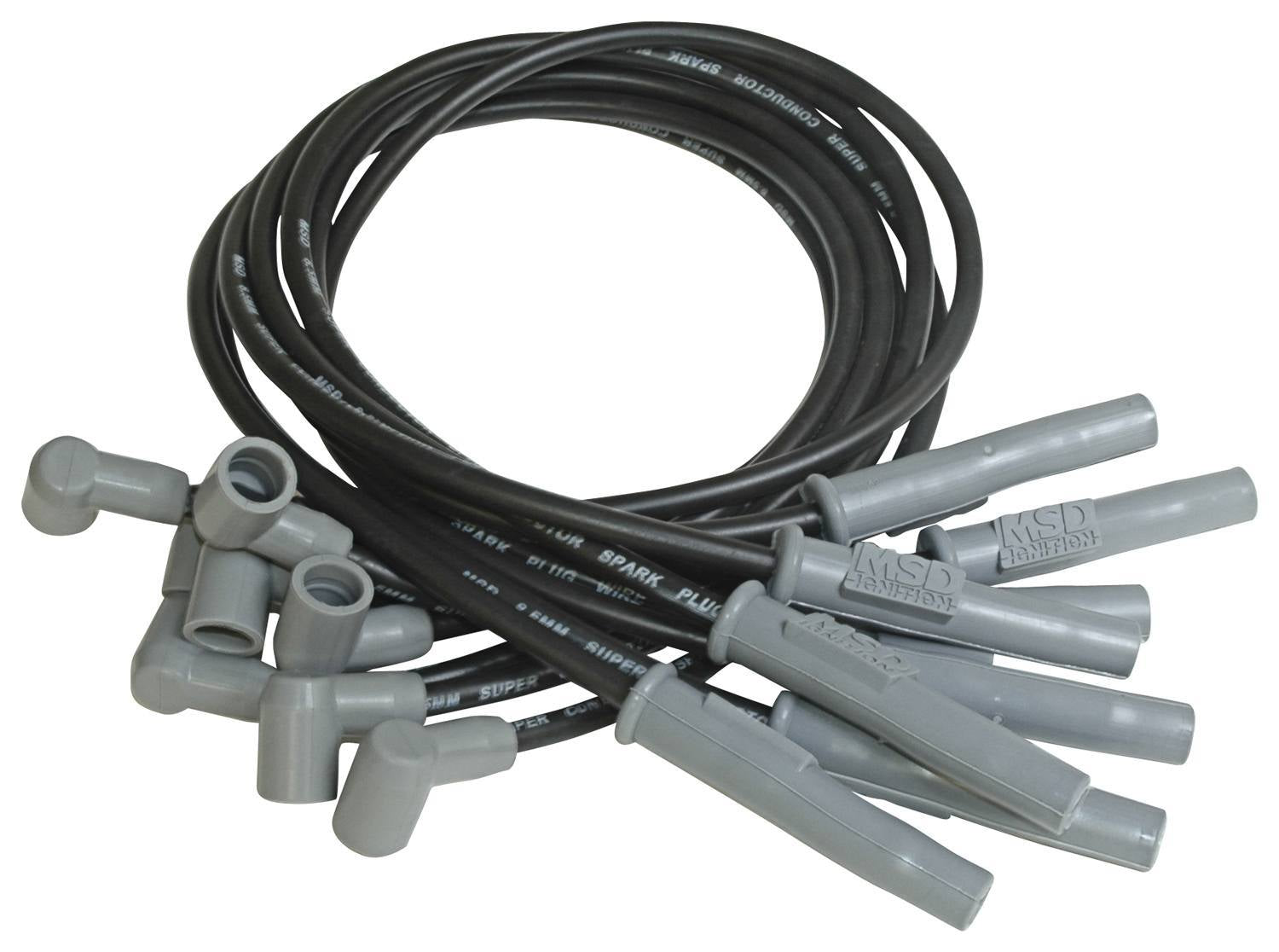 8.5MM Spark Plug Wire Set - Black Spark Plug Wires MSD