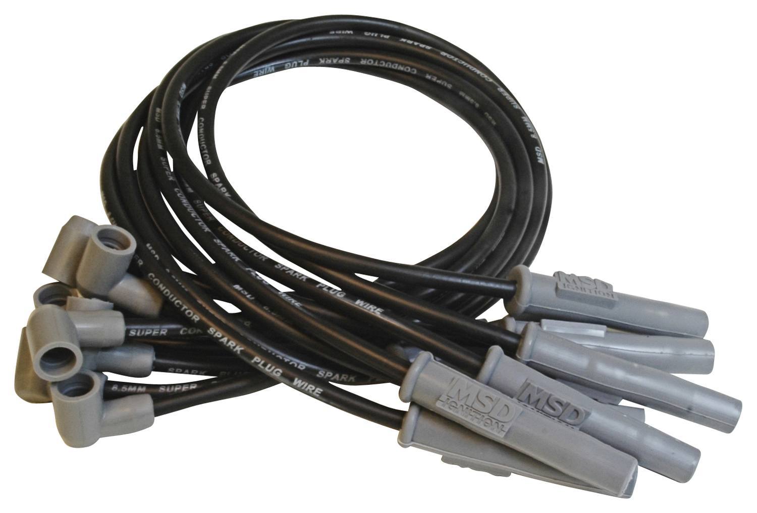 8.5MM Spark Plug Wire Set - Black Spark Plug Wires MSD