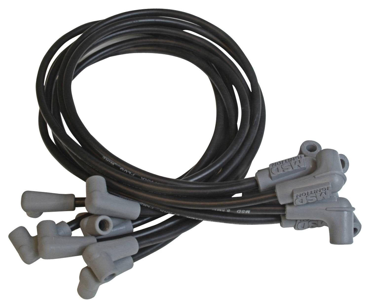 8.5MM Spark Plug Wire Set - Black Spark Plug Wires MSD