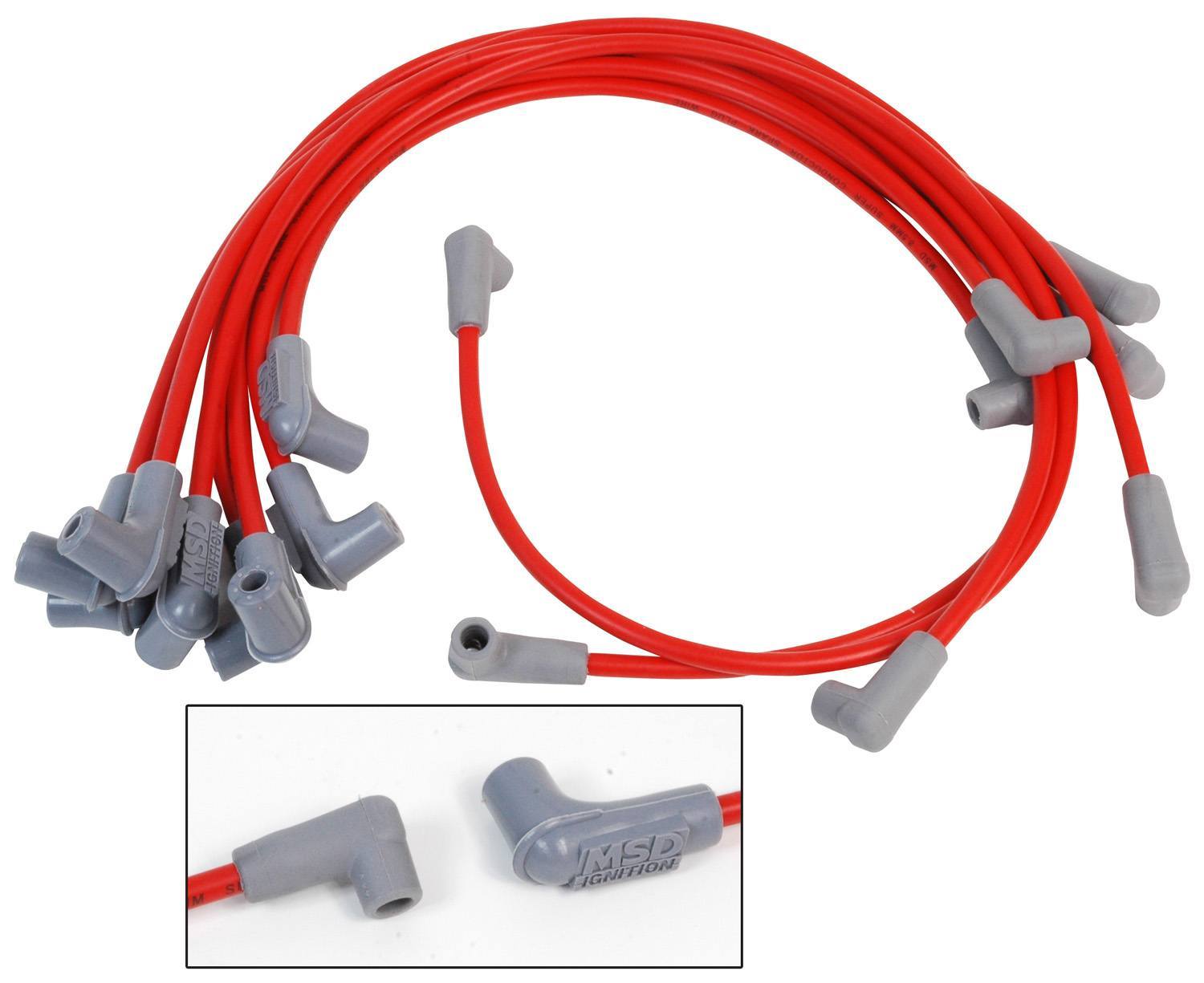 BBC Marine 8.5mm Plug Wire Set w/HEI Cap Spark Plug Wires MSD