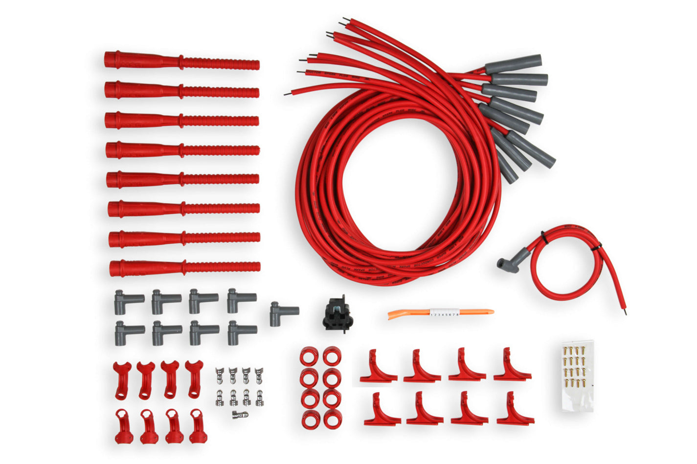 8.5MM Spark Plug Wire Set - Red Spark Plug Wires MSD