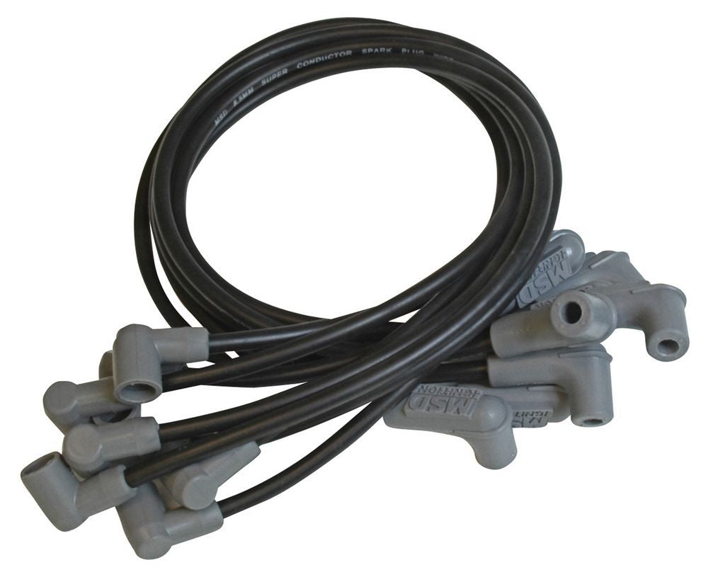 8.5MM Spark Plug Wire Set - Black Spark Plug Wires MSD