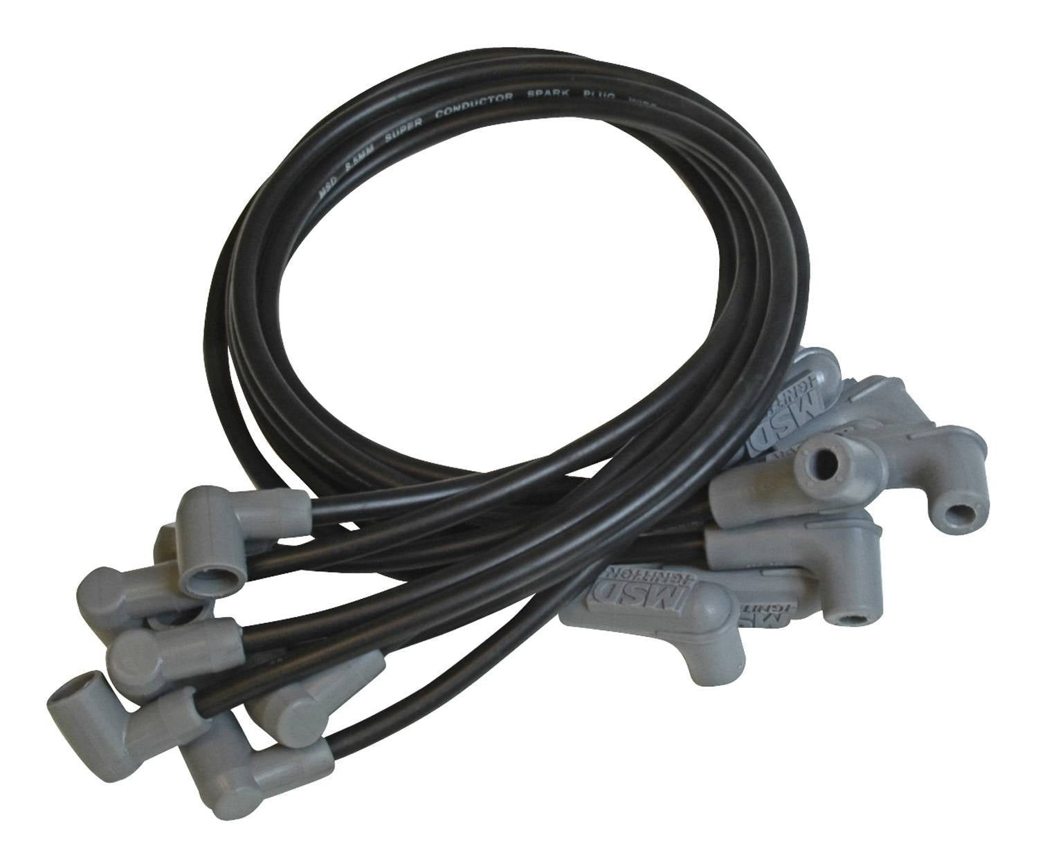 8.5MM Spark Plug Wire Set - Black Spark Plug Wires MSD