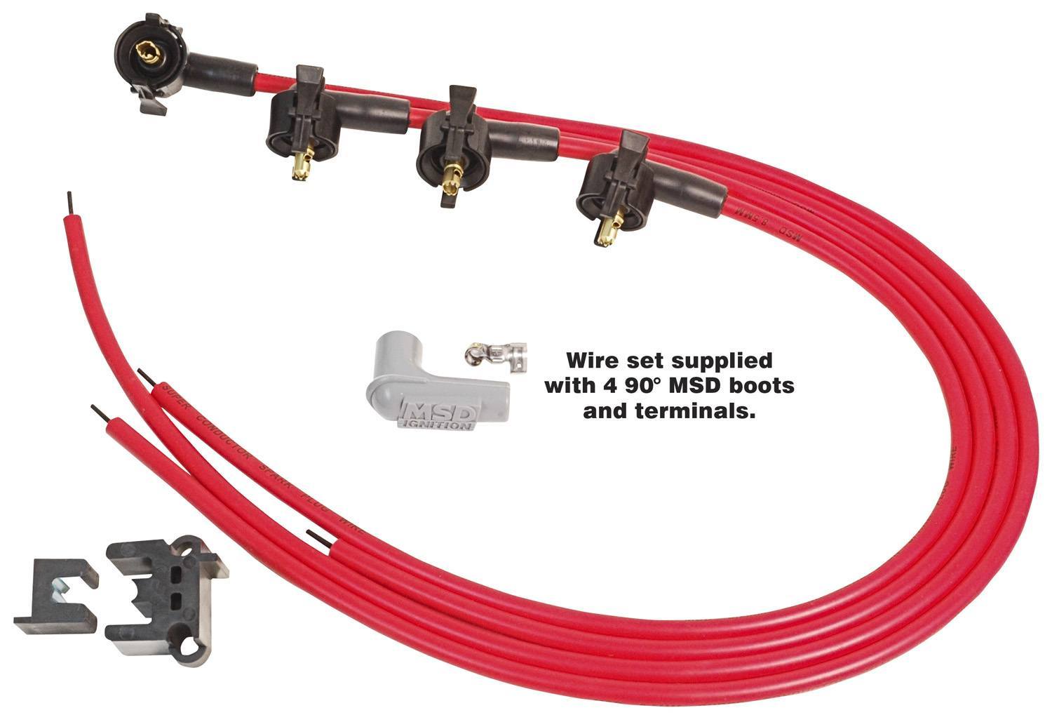 8.5mm Spark Plug Wire Set - 4-Cyl. Midget Spark Plug Wires MSD